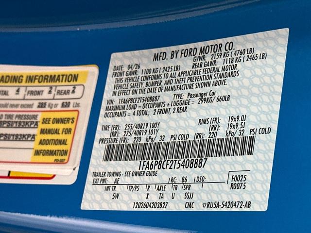 New 2026 Grabber Blue Metallic Ford GT Premium Fastback image 56