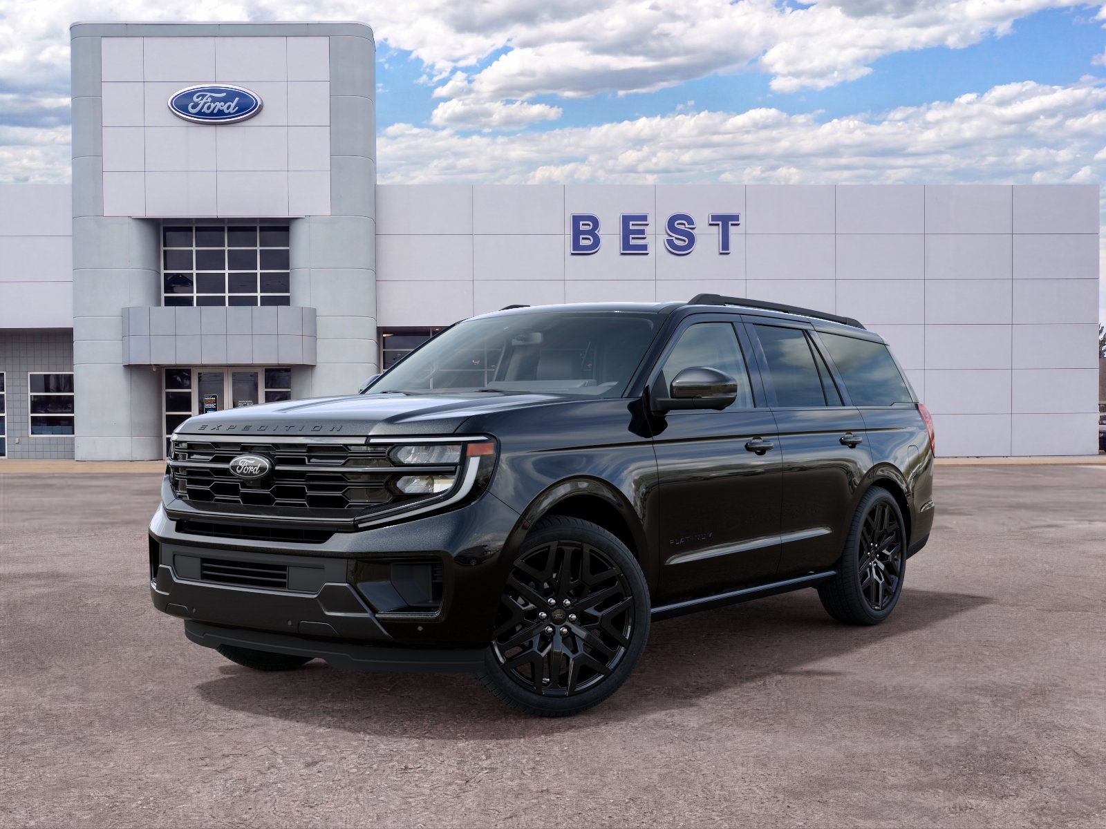 New 2027 Agate Black Metallic Ford Platinum image 2