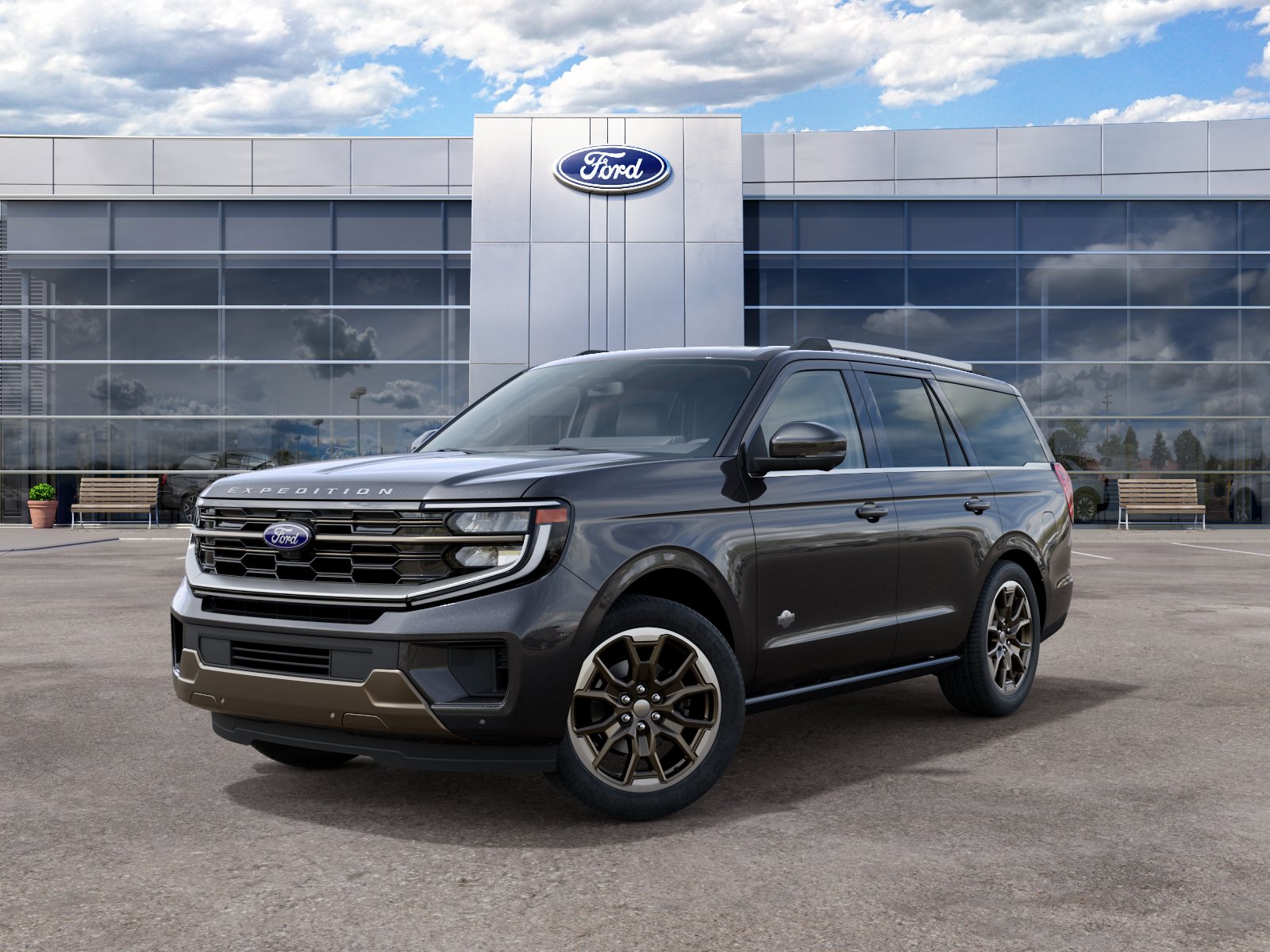 New 2027 Dark Matter Gray Metallic Ford King Ranch image 25