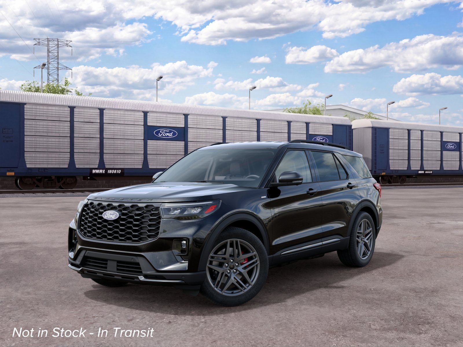 New Agate Black Metallic 2027 Ford Explorer ST-Line for Sale in