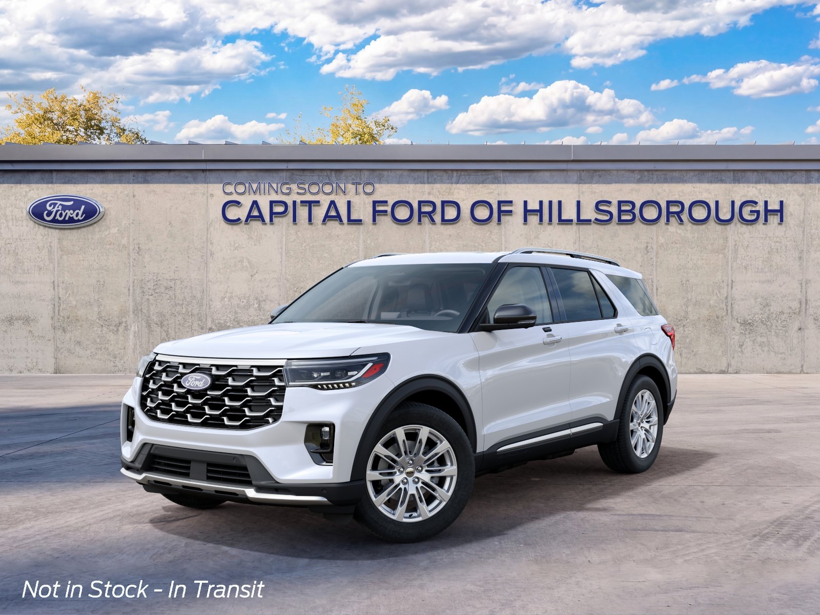 New 2027 Star White Metallic Tri-Coat Ford Platinum™ image 2
