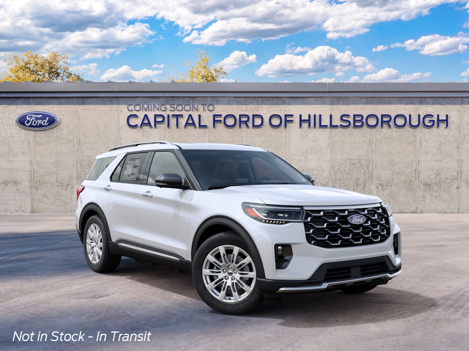 New 2027 Star White Metallic Tri-Coat Ford Platinum™ image 4