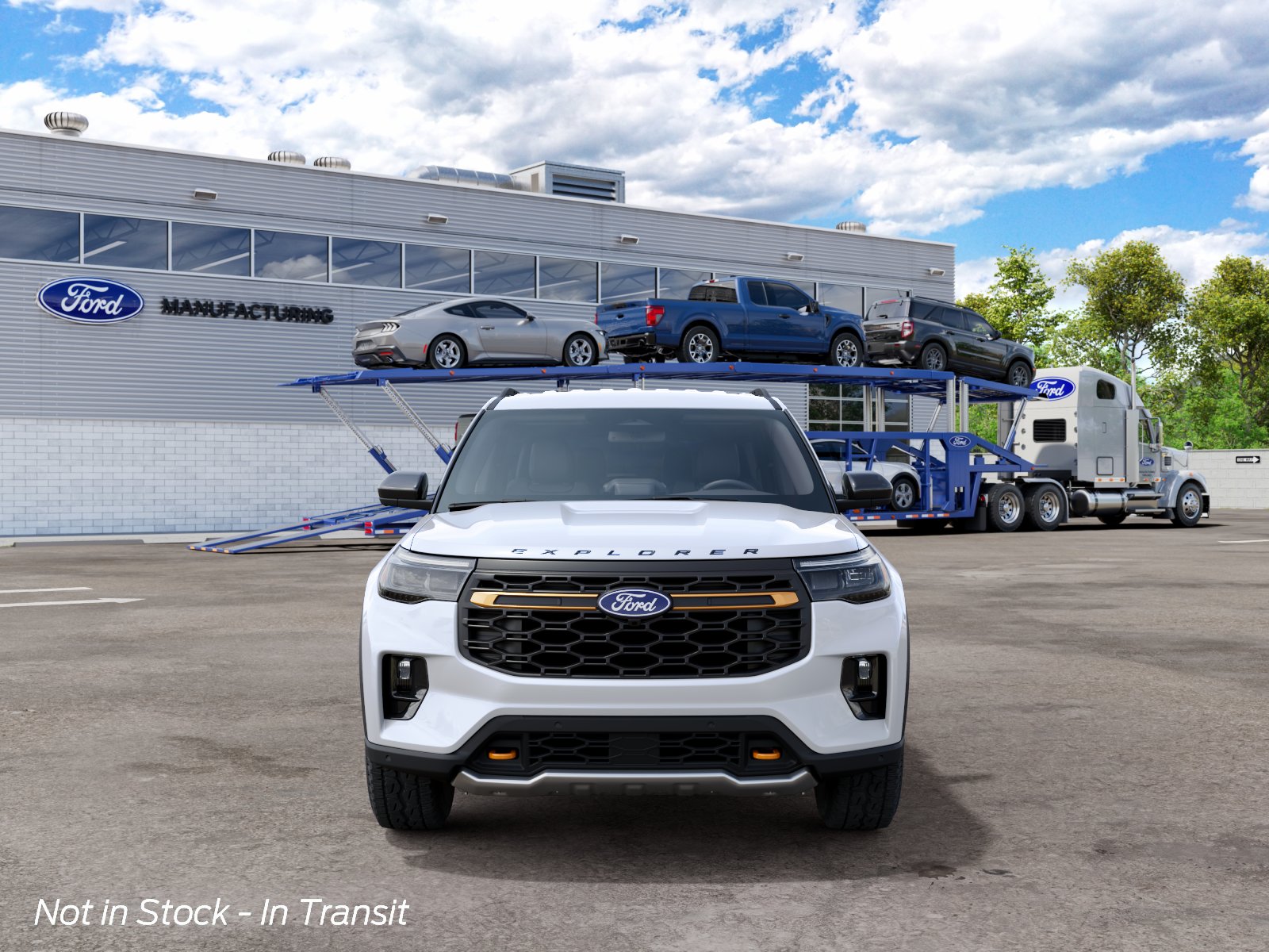 New 2027 Star White Metallic Tri-Coat Ford Tremor image 3