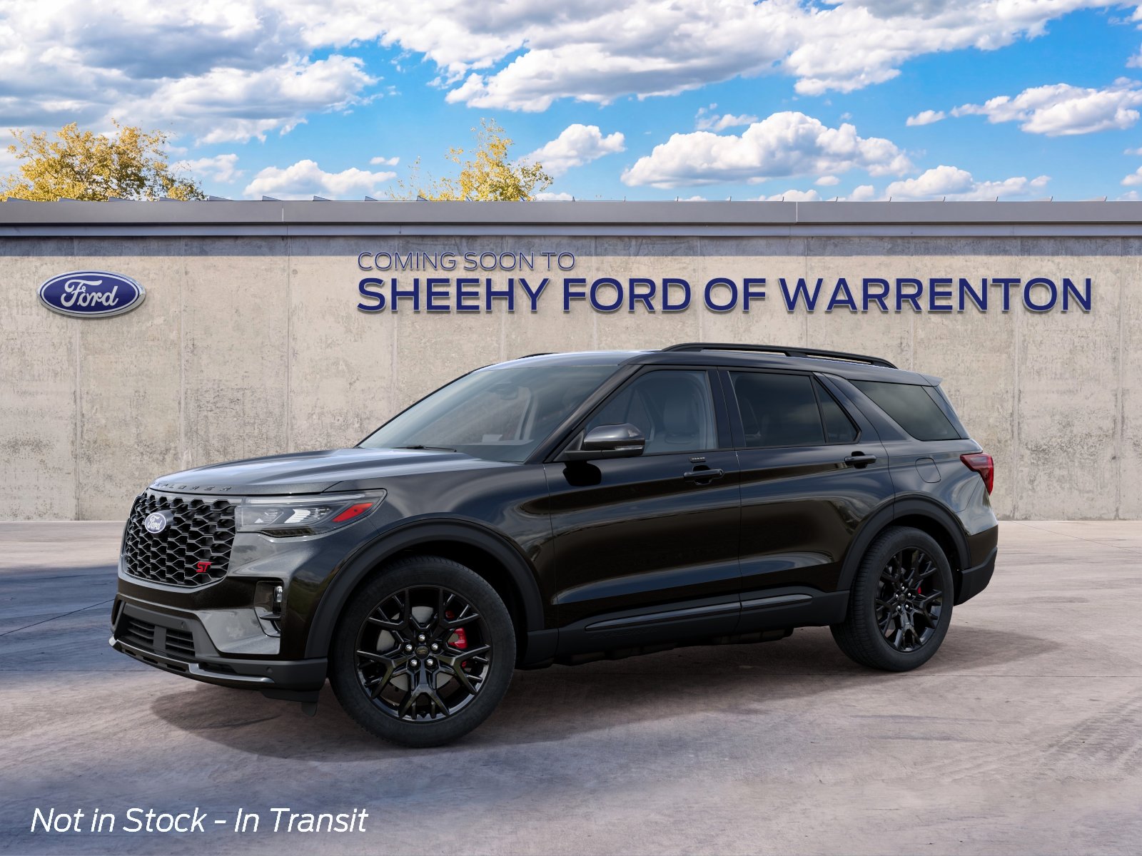 New 2027 Agate Black Metallic Ford ST image 3