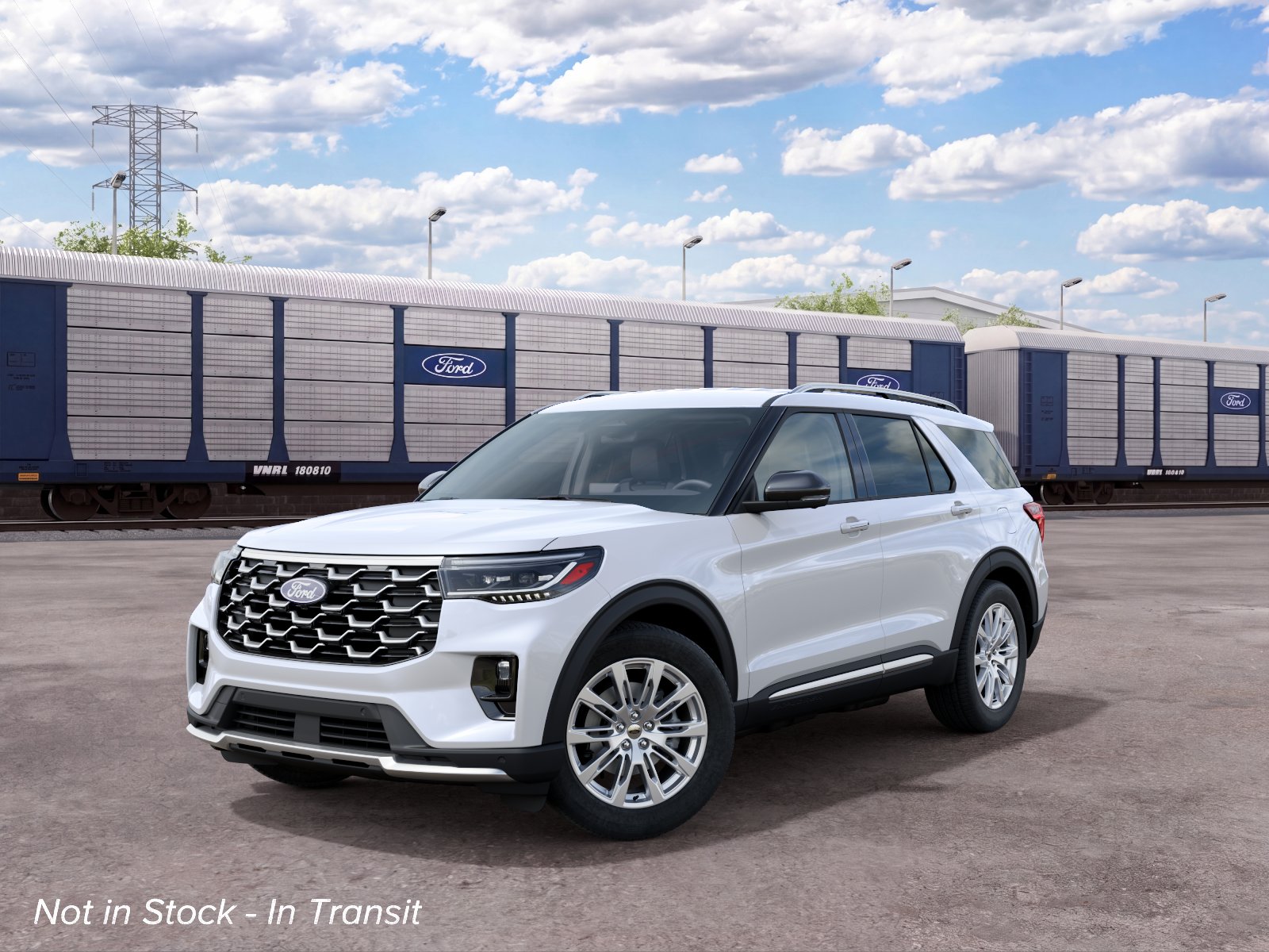 New Star White Metallic Tri Coat 2027 Ford Explorer Platinum for
