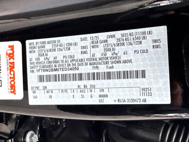 New 2026 Agate Black Metallic Ford F-250® Lariat® image 64