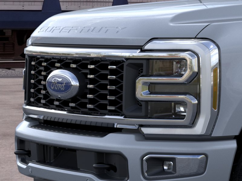 New 2026 Glacier Gray Metallic Tri-Coat Ford F-350 DRW Pickup Platinum image 39