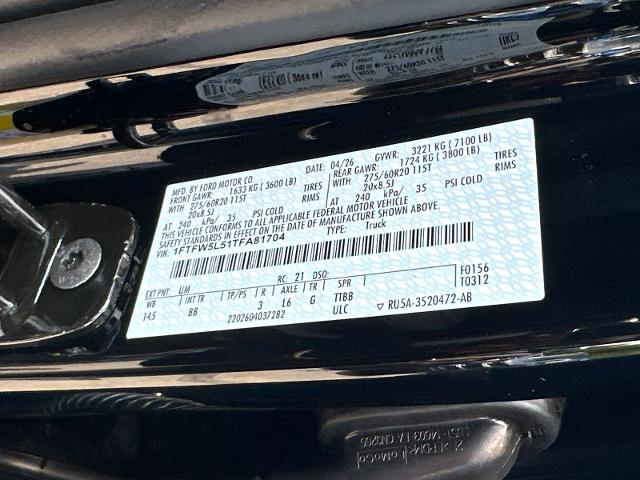 New 2026 Agate Black Metallic Ford Lariat® image 66