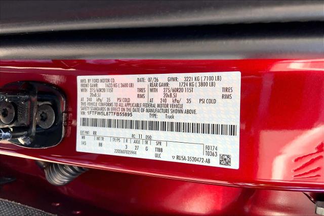 New 2026 Ruby Red Metallic Tinted Clearcoat Ford Lariat® image 31