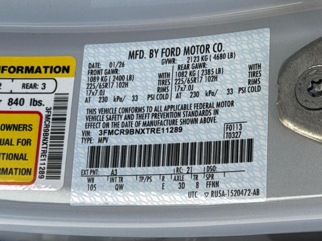 New 2026 Space White Metallic Ford Big Bend® image 68