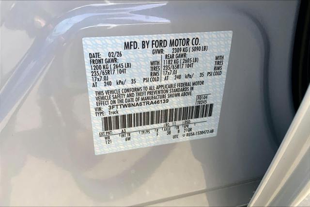 New 2026 Space White Metallic Ford Tremor® image 31